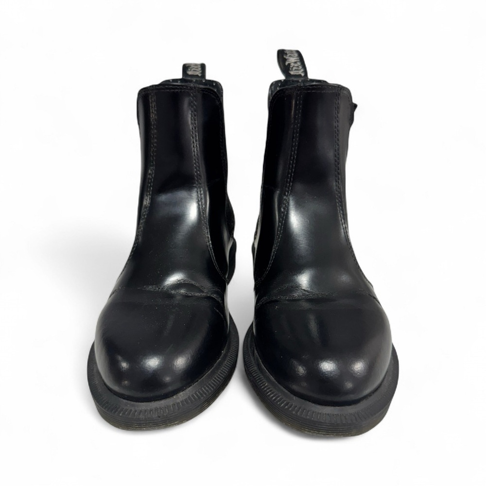 DR. MARTENS BLACK LEATHER CHELSEA BOOTS WOMENS 6 - Picture 2 of 11